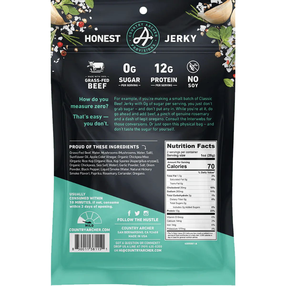 Zero Sugar Beef Jerky - Image 4