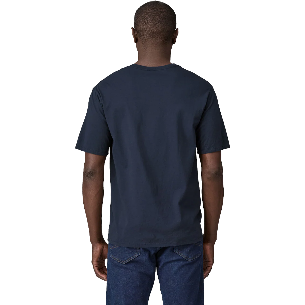 Men's 73 Skyline Text Logo Organic T-Shirt - Image 4