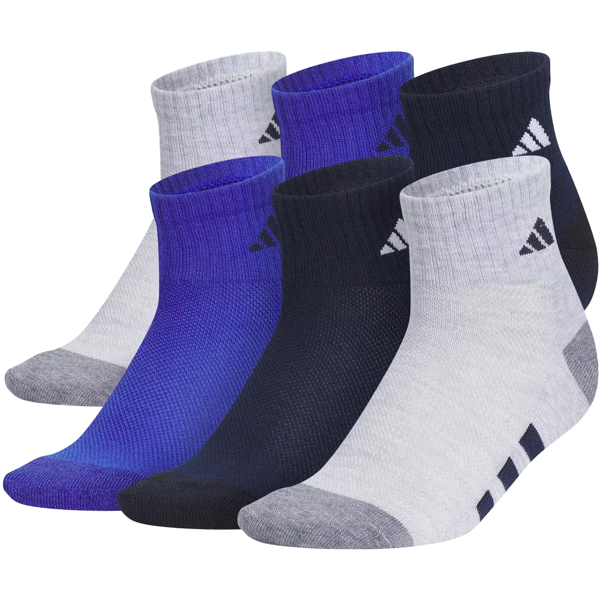Youth Adidas Cushion Mixed 6-Pack Quarter