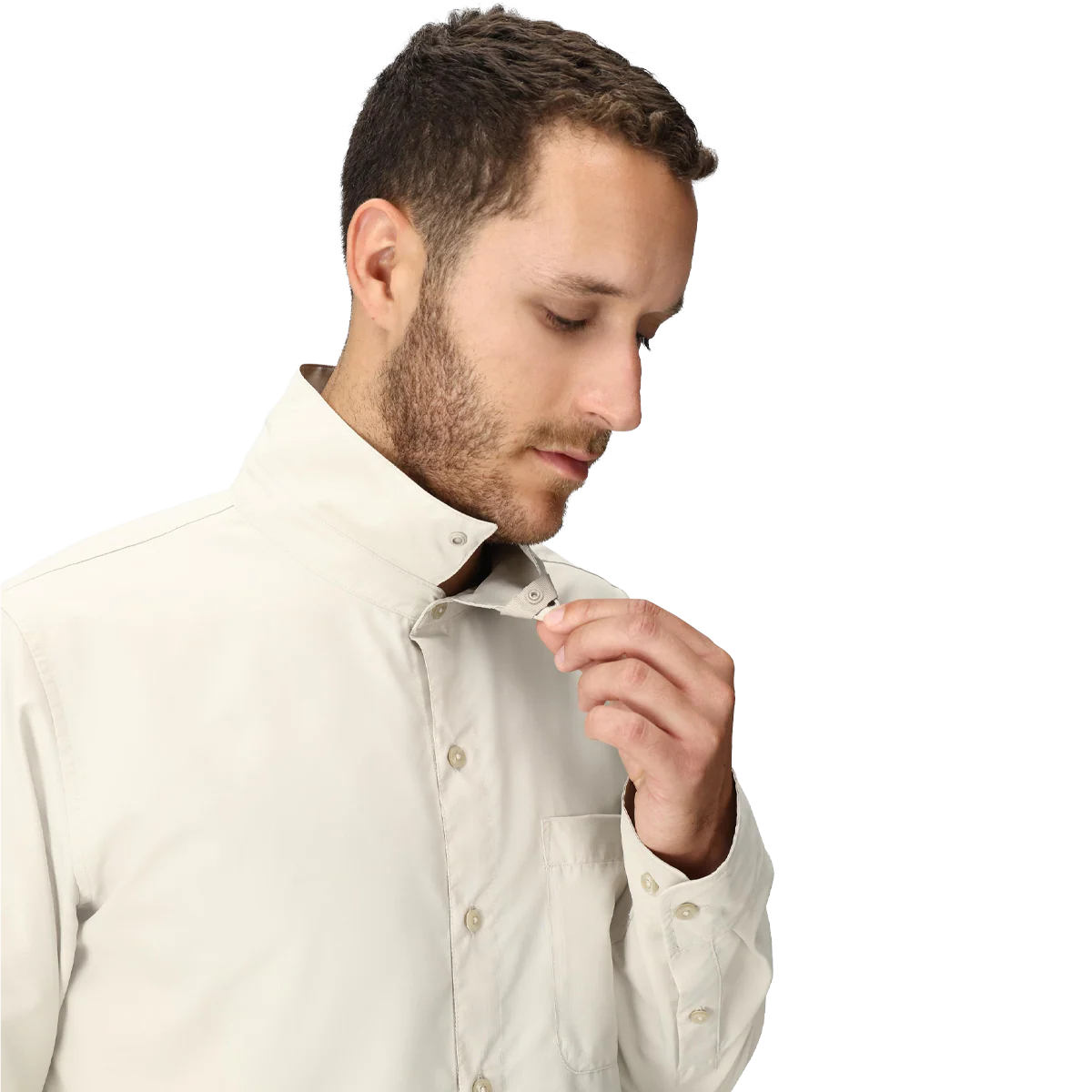 Men's AirExchange UPF 40 Long-Sleeve Collared Shirt - Image 3