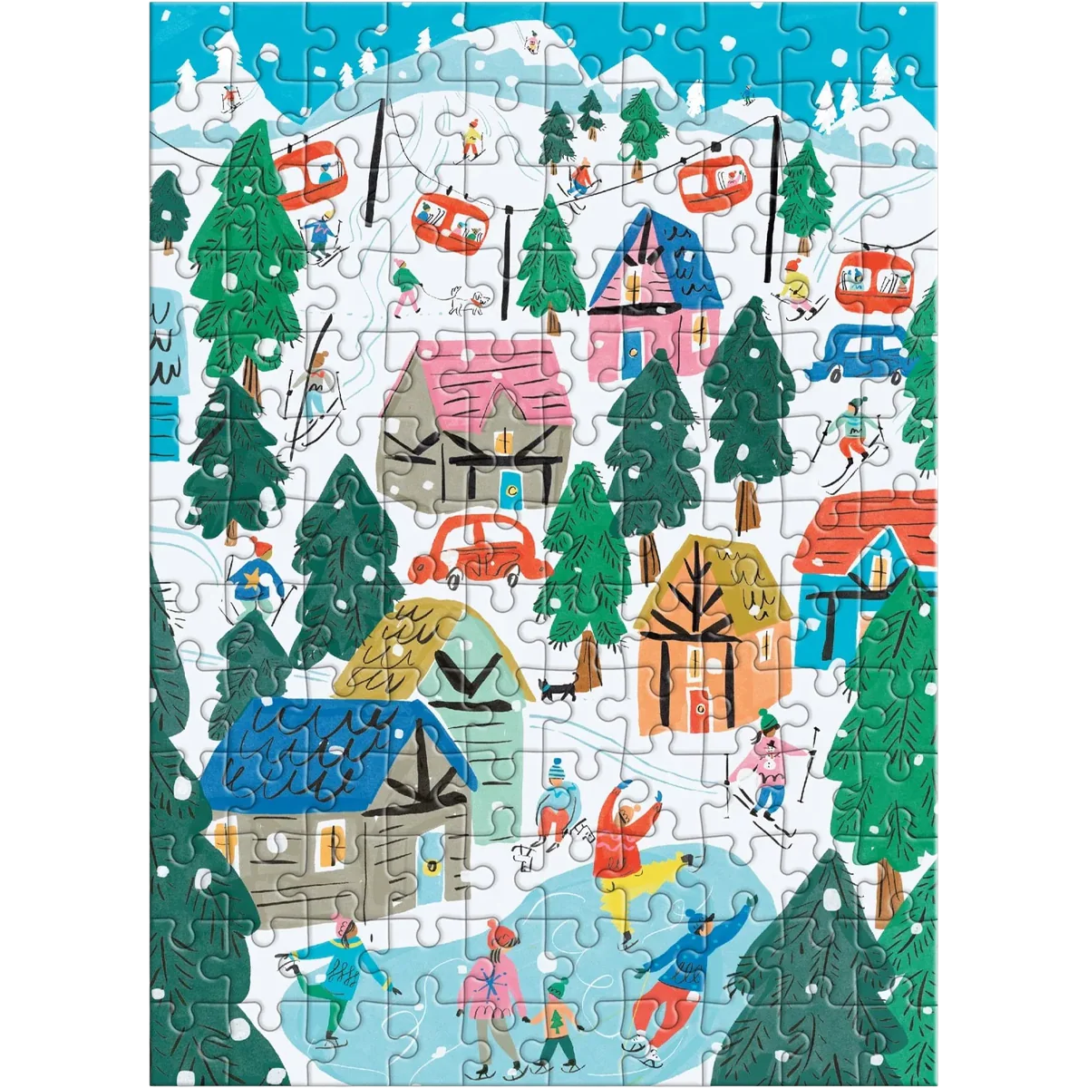 Alpine Cottage 130 Piece Puzzle Ornament - Image 4
