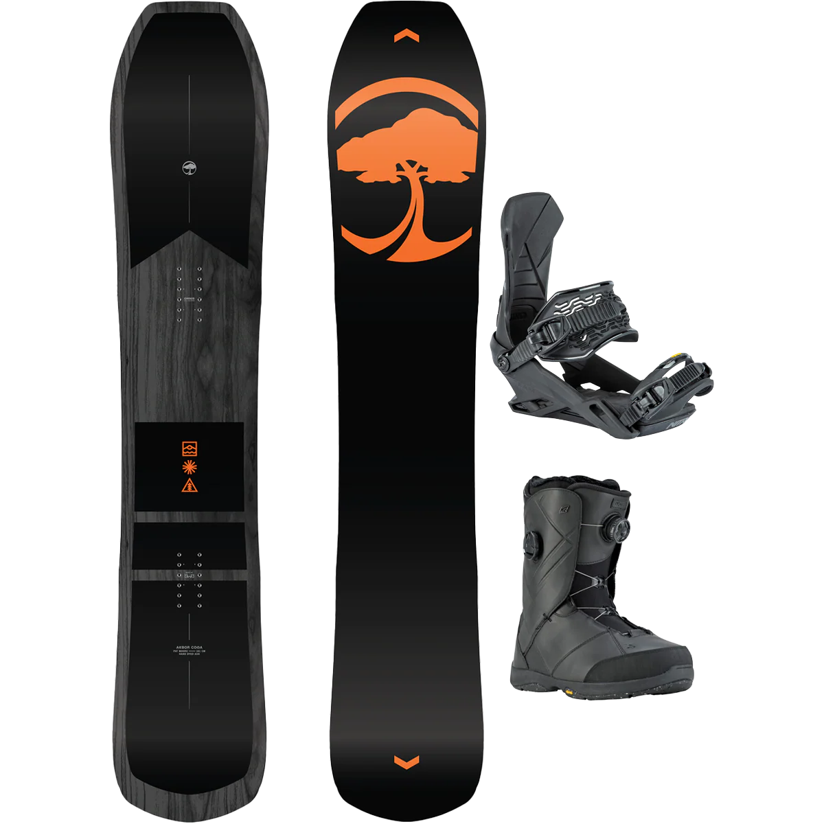 Arbor Snowboards Coda Demo Snowboard Package