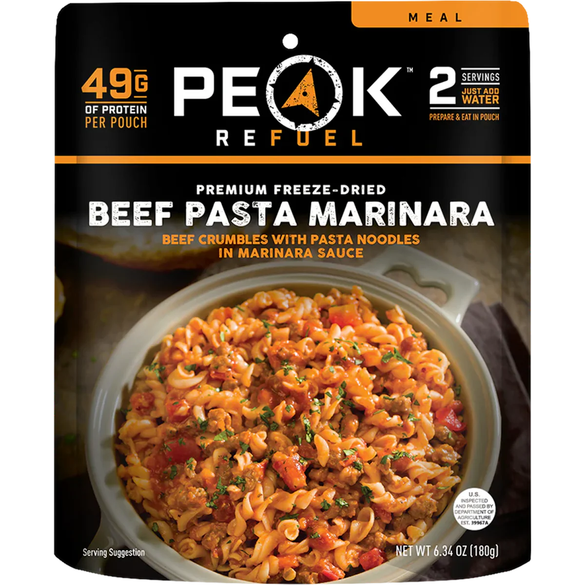 Beef Pasta Marinara (2 Servings)