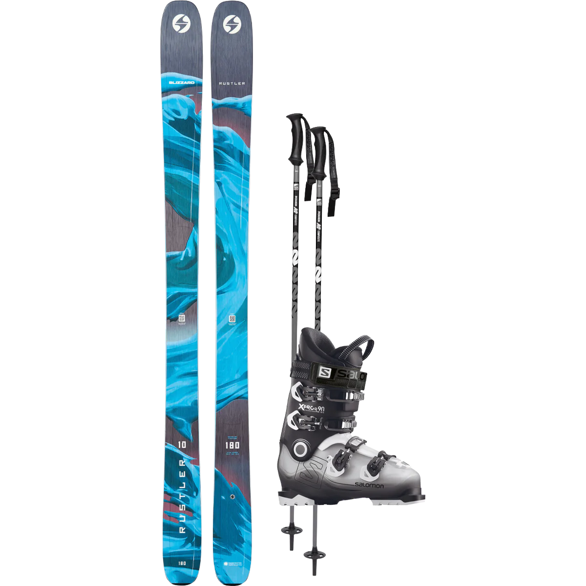 Blizzard Rustler 10 Demo Ski Package
