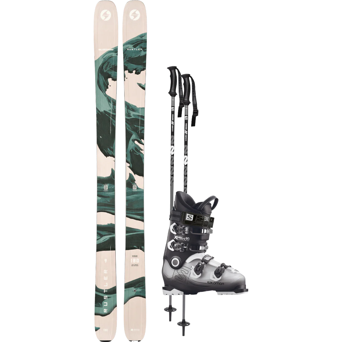 Blizzard Rustler 9 Demo Ski Package