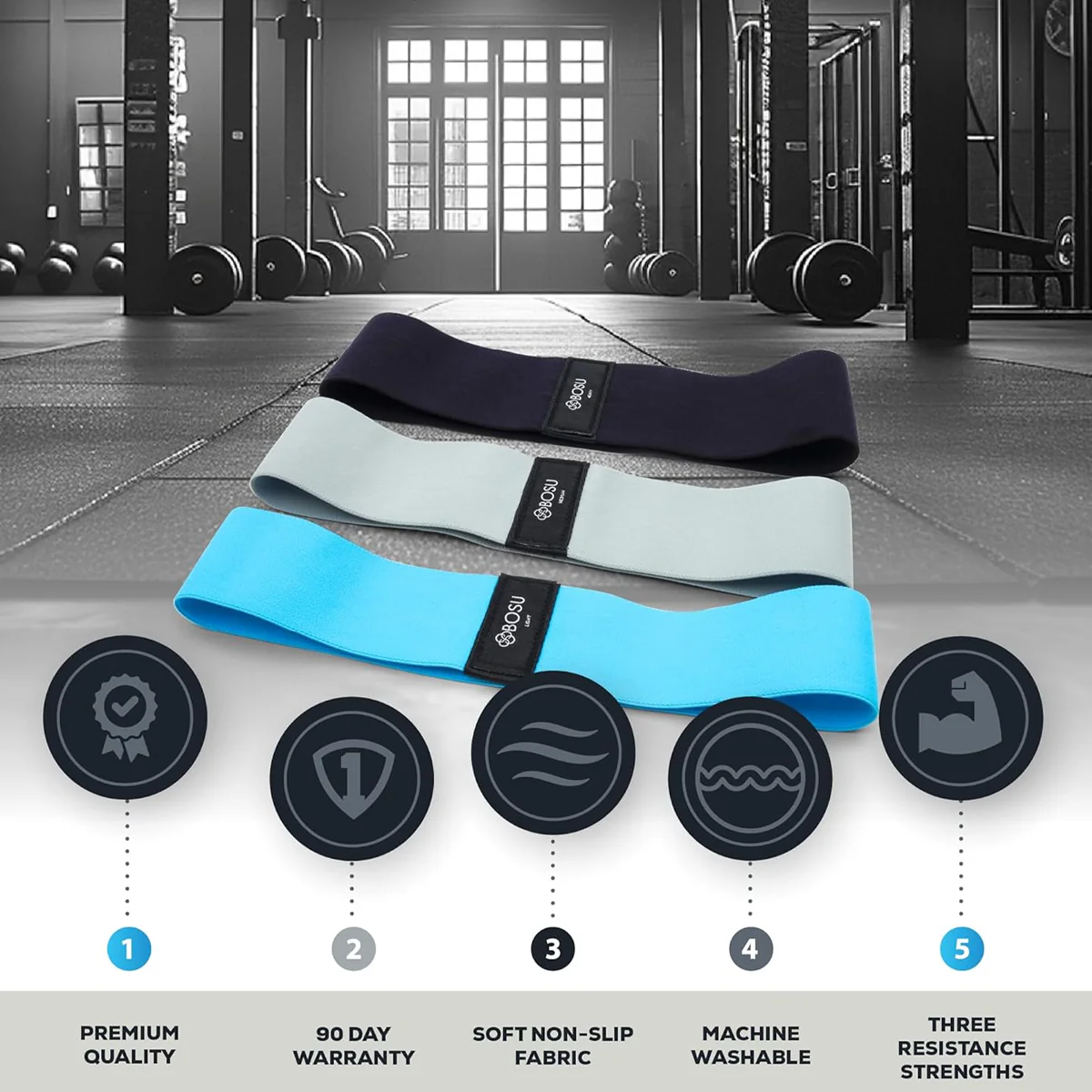 Fabric Resistance Bands 3 Pack - Image 8