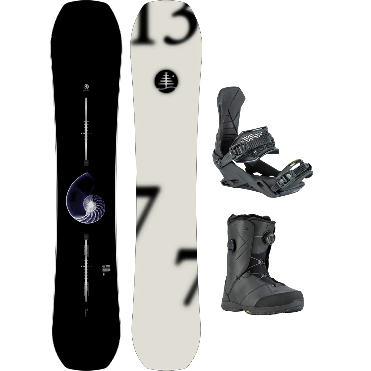 Burton Family Tree Hometown Hero Camber Demo Snowboard Package