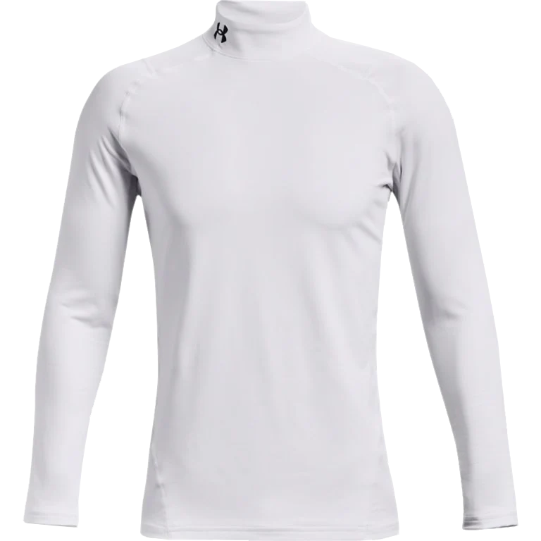 Men's ColdGear Armour Fitted Mock Long Sleeve - Image 2
