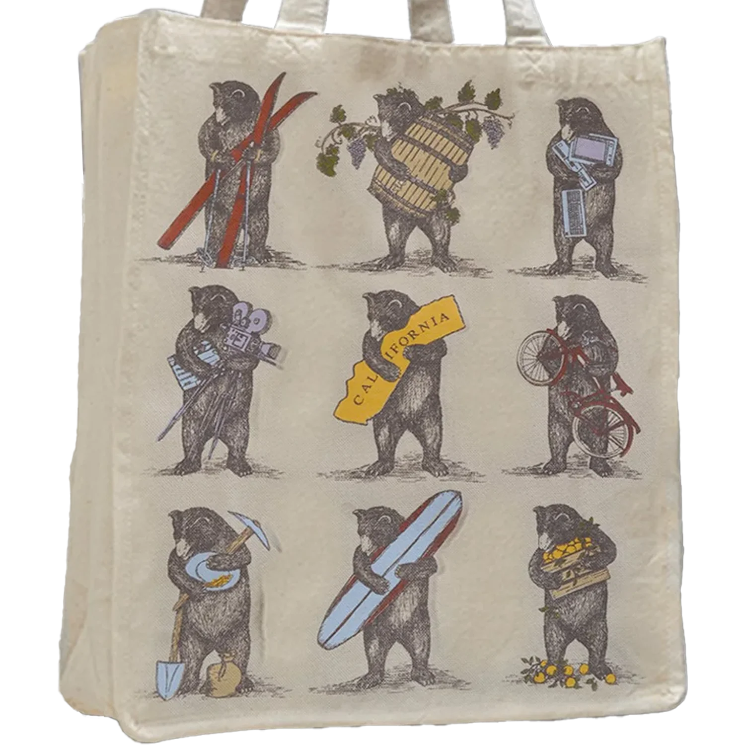 Cotton Canvas Ca 9-Bear Tote - Image 2