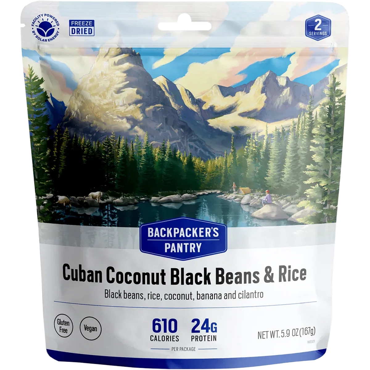 Cuban Coconut Rice & Black Beans (2 Servings)
