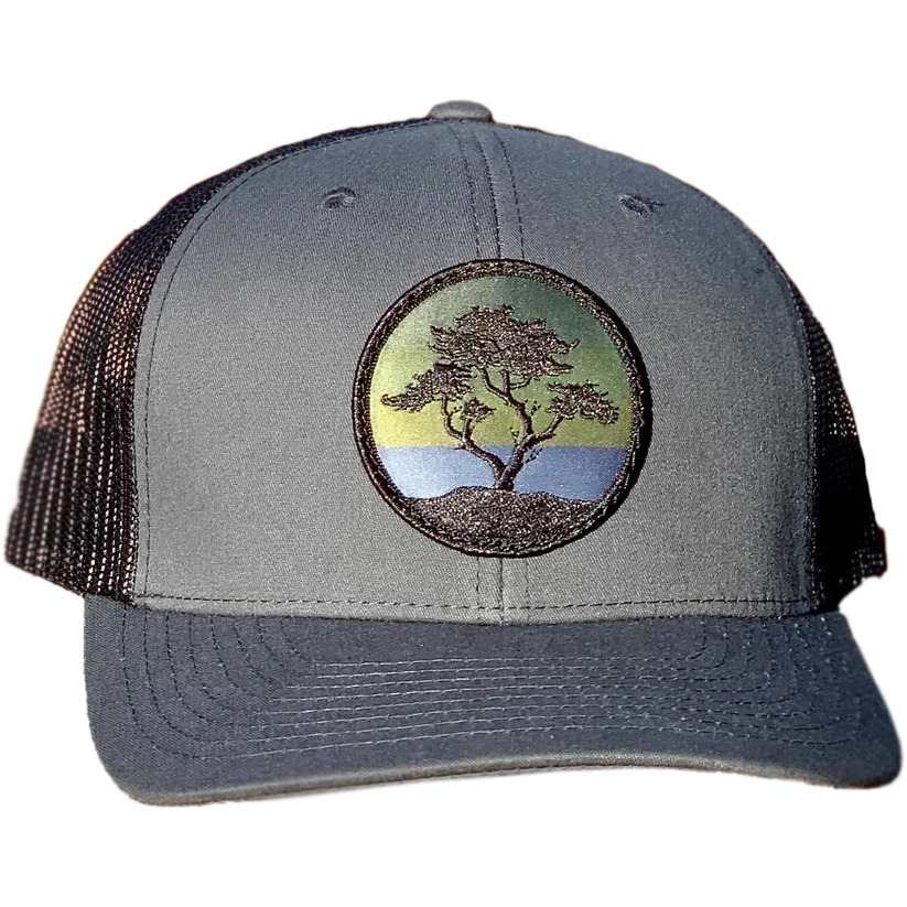 Curved Brim Trucker w/ Blackout Cypress