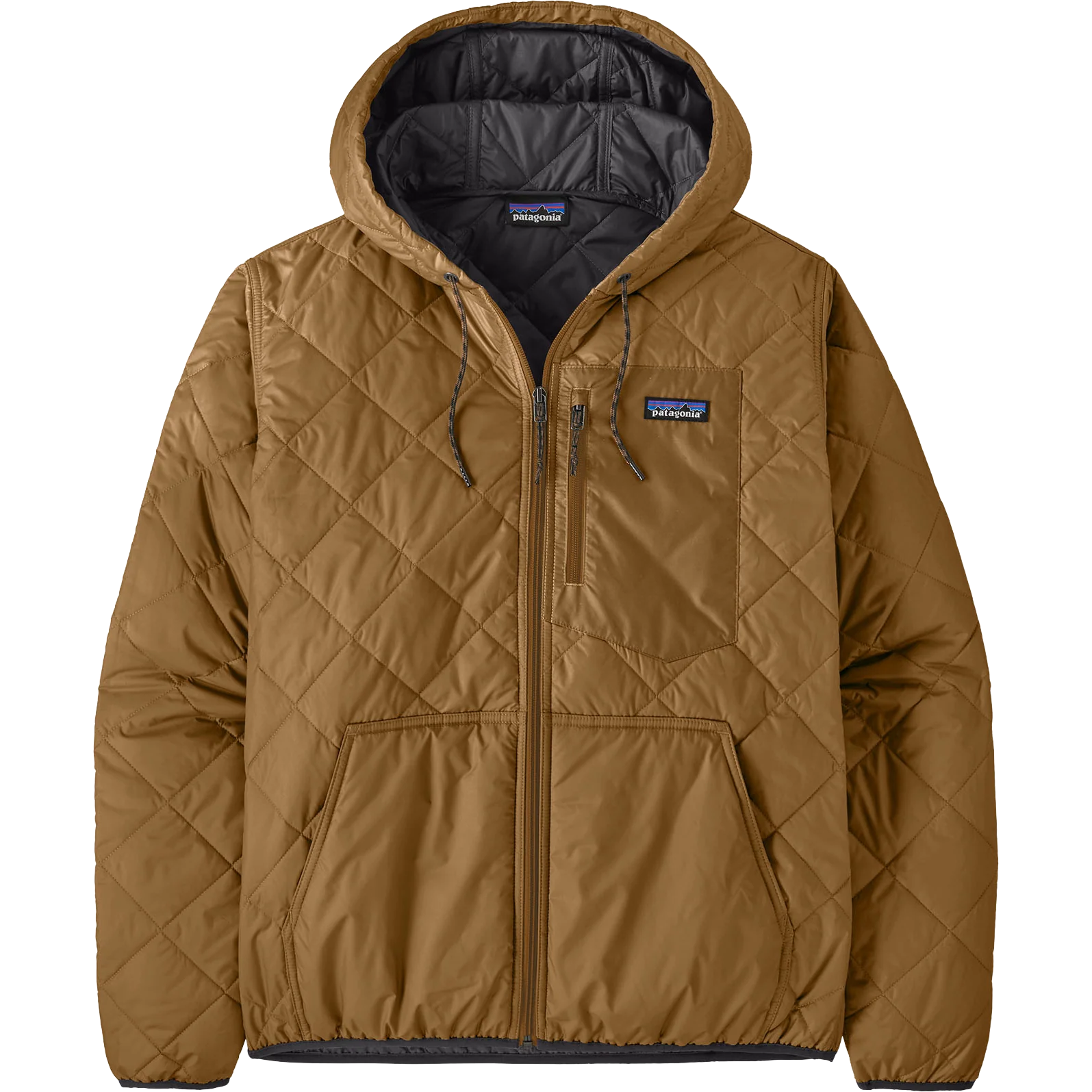 Men's Diamond Quilted Bomber Hoody