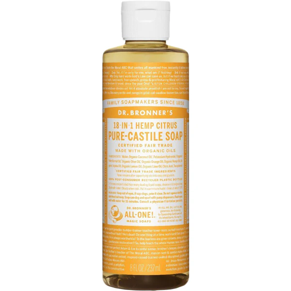 Pure-Castile Liquid Soap - 8 oz - Image 2