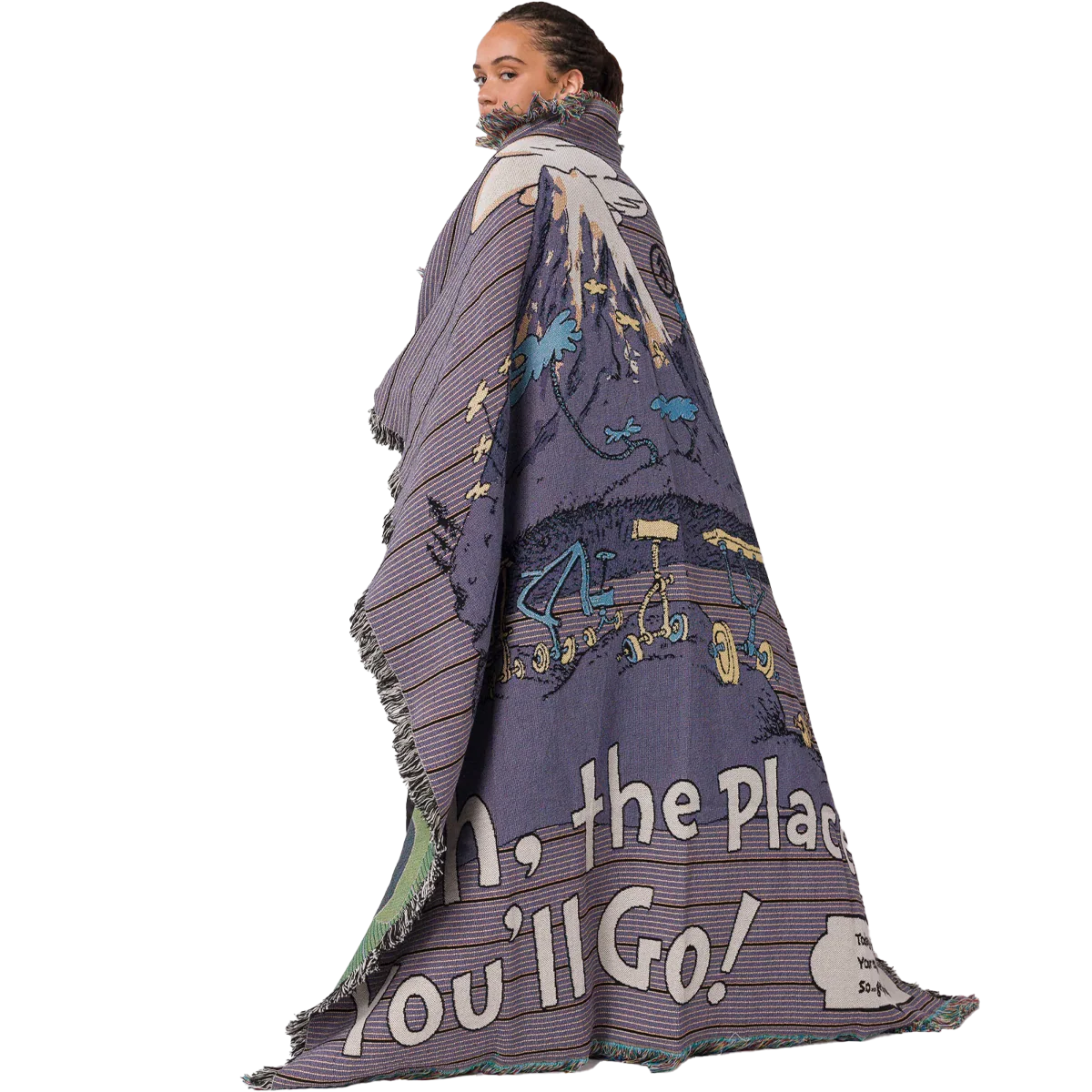 Dr. Seuss x Parks Project Striped Woven Blanket - Image 2