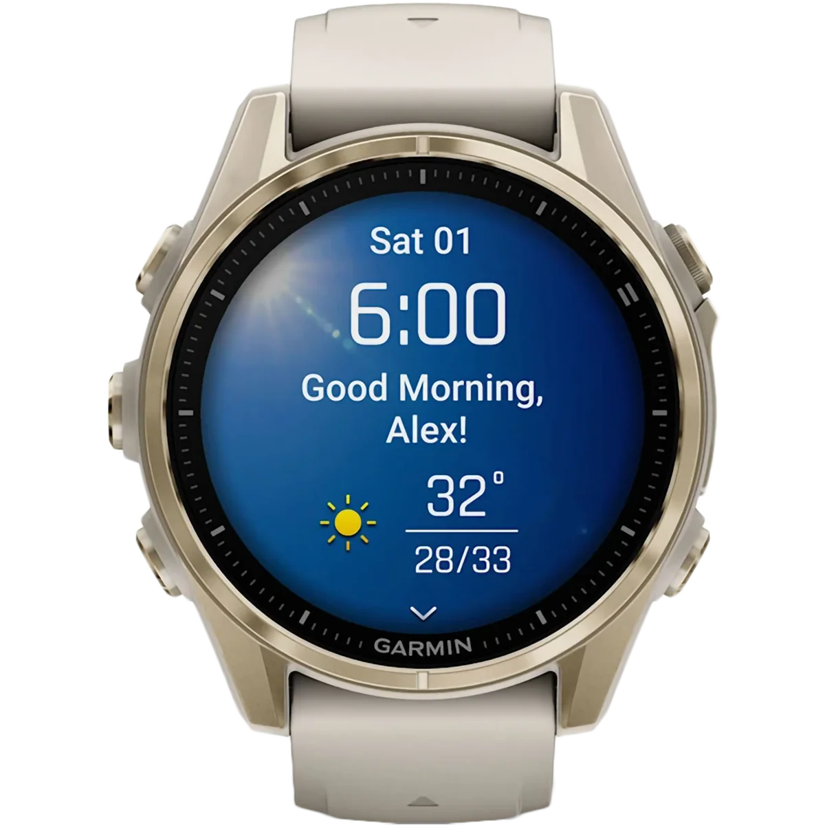 Fenix 8 Sapphire 43mm Amoled - Soft Gold - Image 9