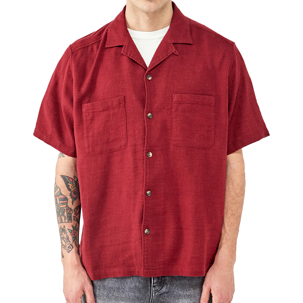 Men's Gauze Crinkle Shirt
