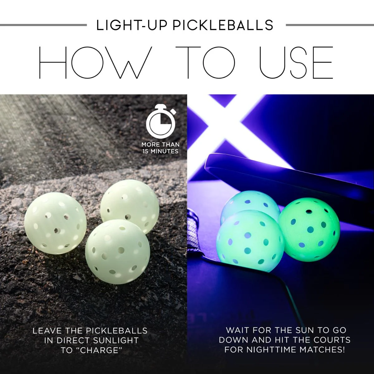 Glow In The Dark Recreation Pickleball (3 Pack) - Image 4