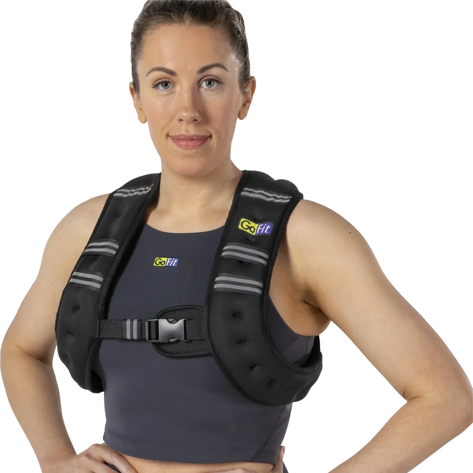 GoFit Neoprene 10 lb Weighted Vest - Image 3