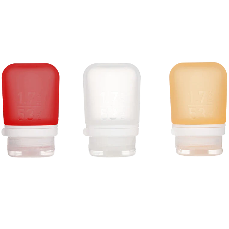 GoToob+ Squeezable Silicone Travel Bottle 1.7 oz (3 Pack)