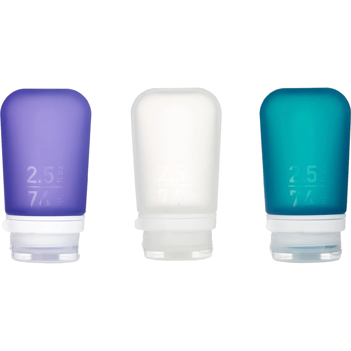 GoToob+ Squeezable Silicone Travel Bottle 2.5 oz (3-Pack)