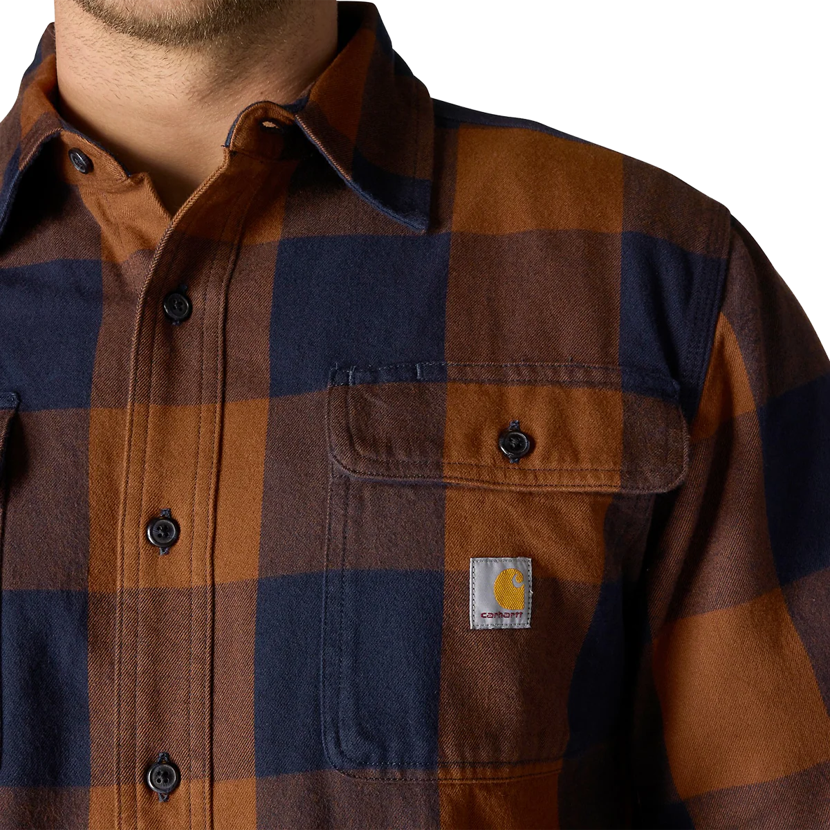 Men's Heavyweight Flannel Long Sleeve Plaid Shirt - Image 7