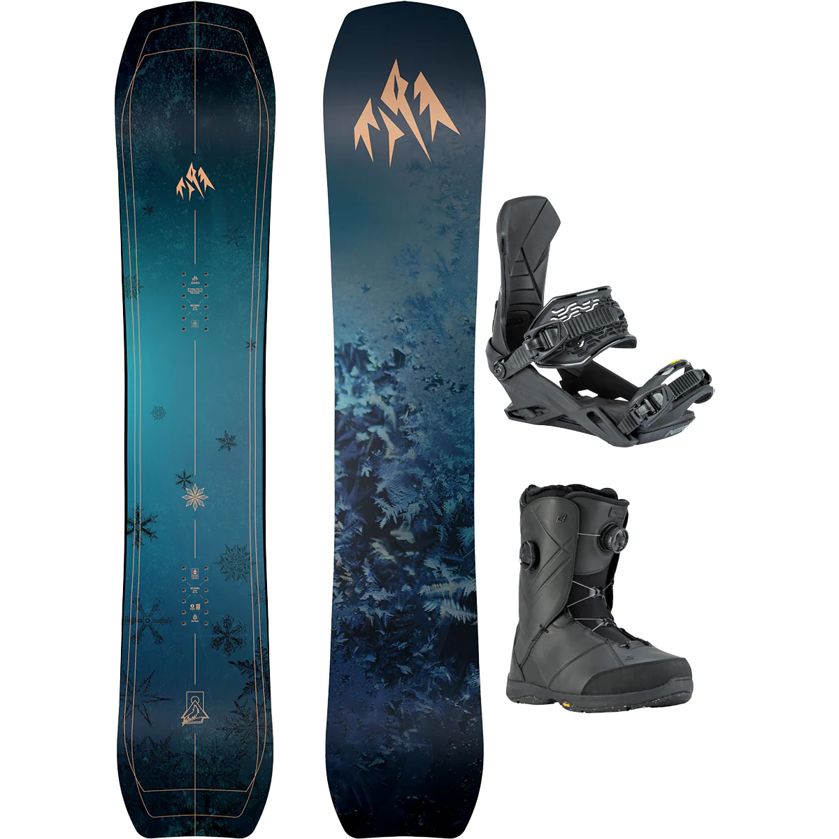 Jones Snowboards Women's Howler Demo Snowboard Package