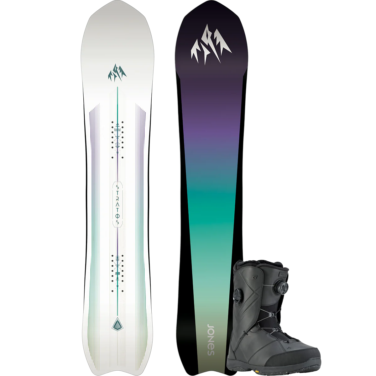 Jones Snowboards Women's Stratos Premium Snowboard Package