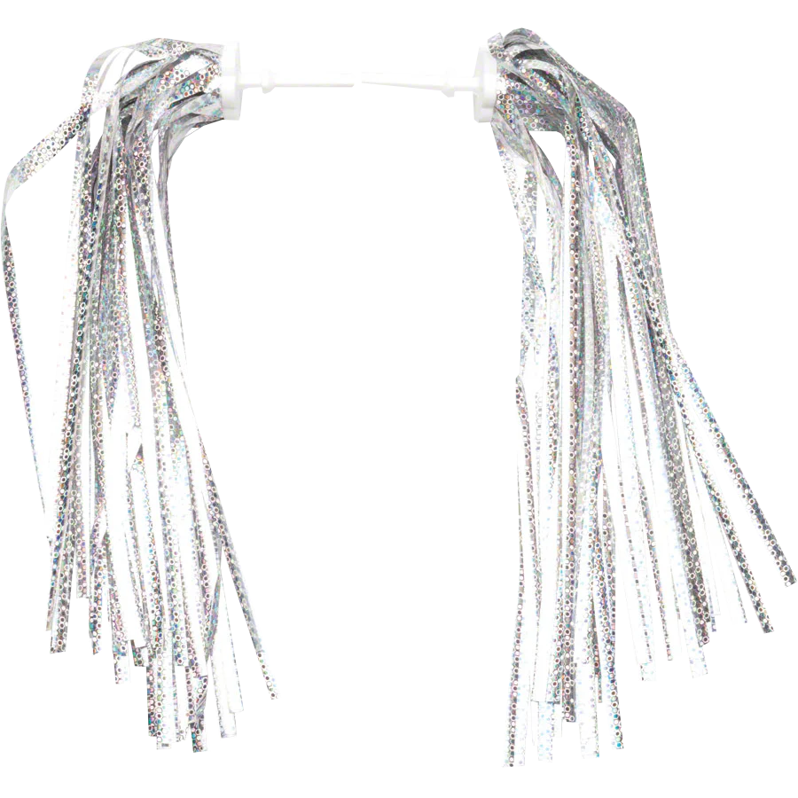 Kid's Bike Streamers - Silver/Platinum