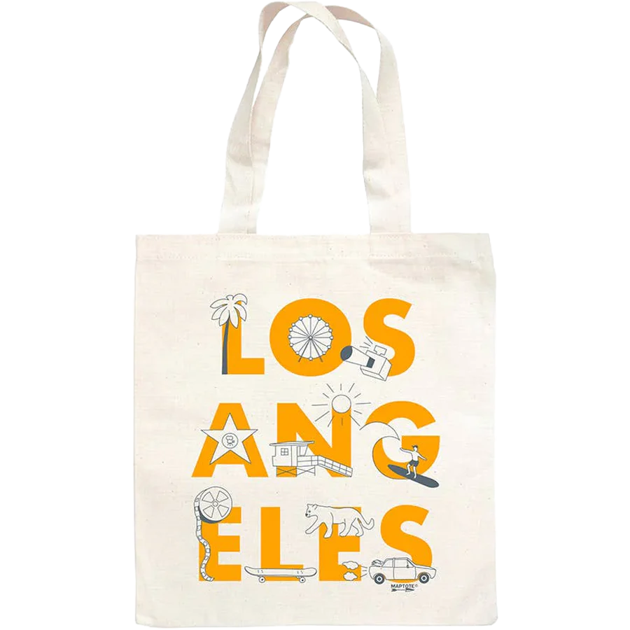Los Angeles Font Grocery Tote