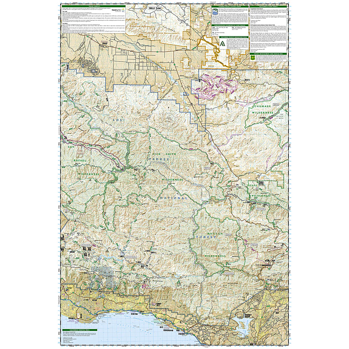 Los Padres Nat Forest East Map - Image 3
