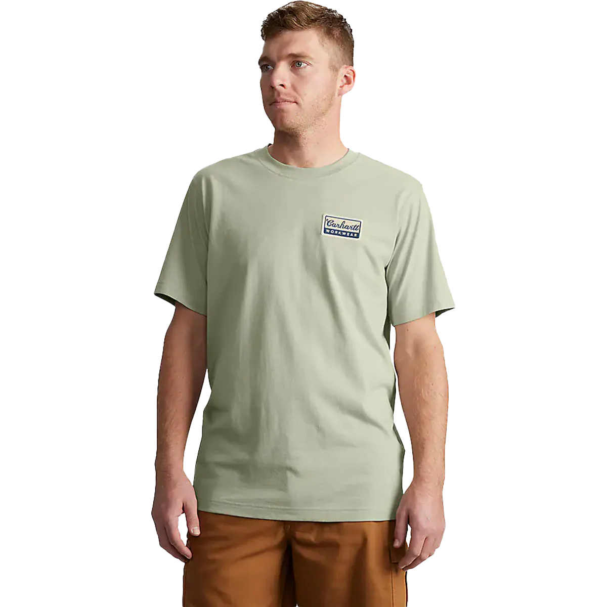 Men's Leightweight Short Sleeve Script Patch T-Shirt