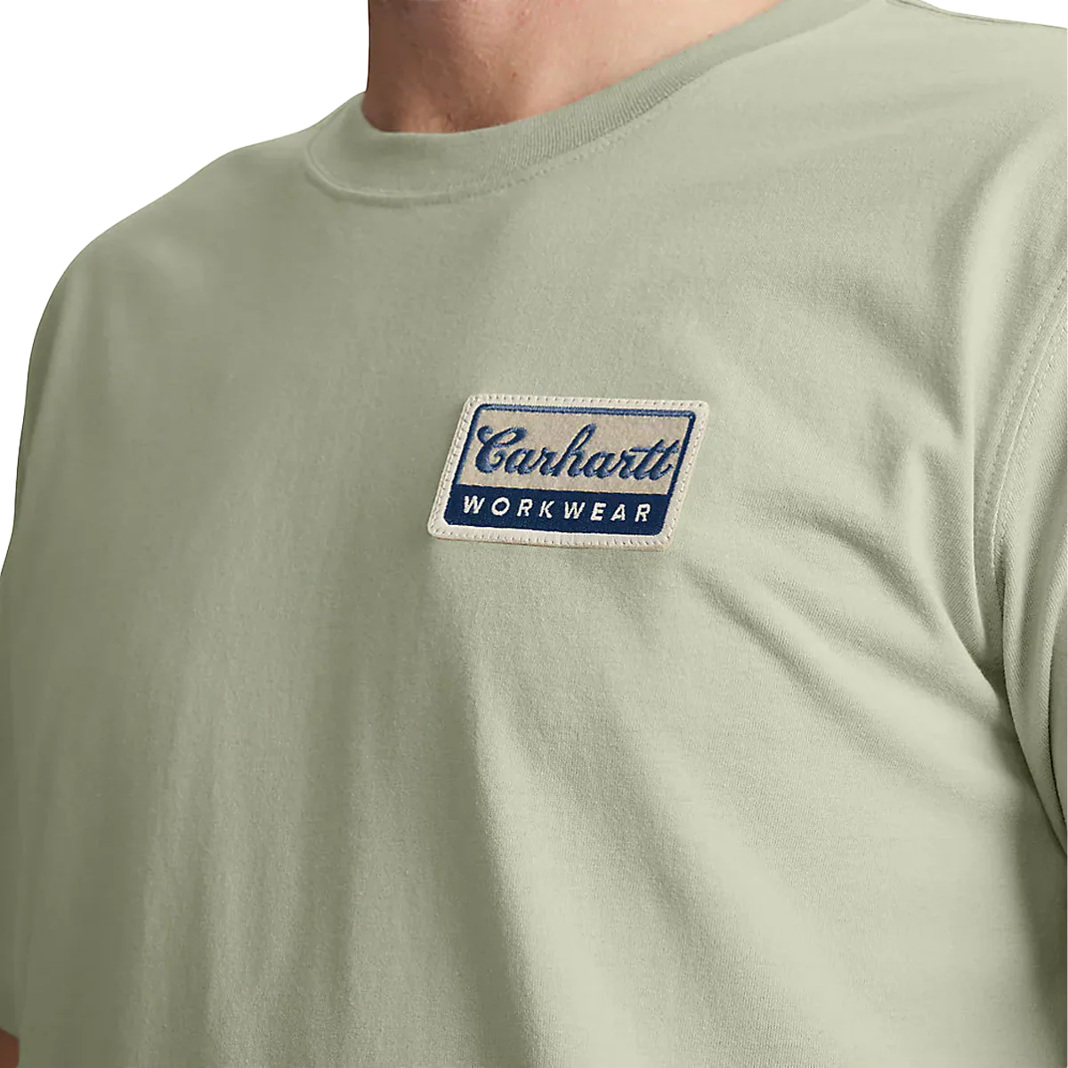Men's Leightweight Short Sleeve Script Patch T-Shirt - Image 2