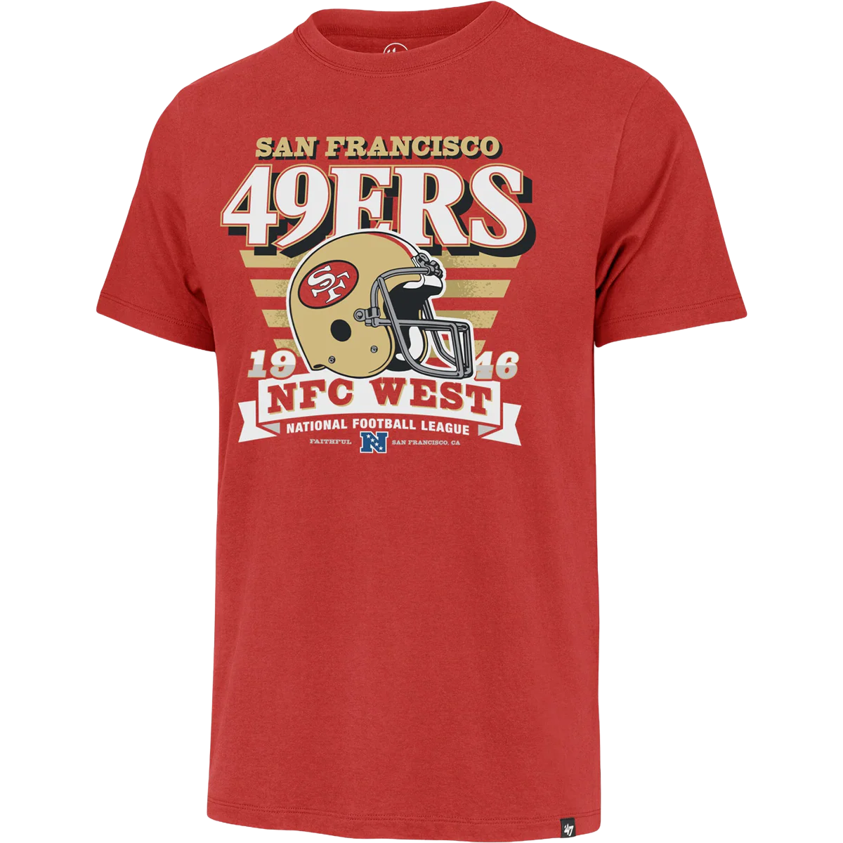 Men's 49ers Stripe Splash Franklin Tee