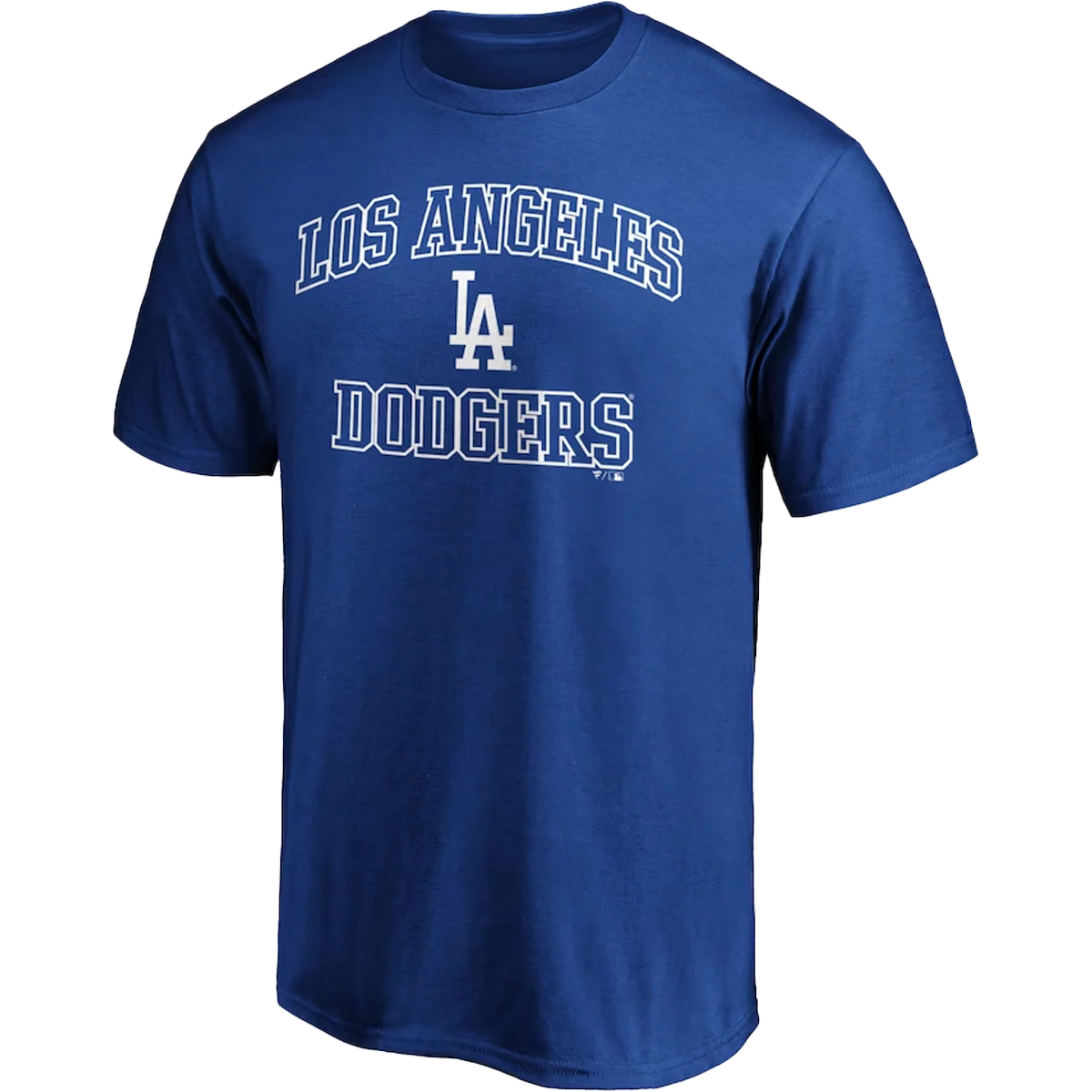 Men's Dodgers Cotton Heart and Soul Short Sleeve