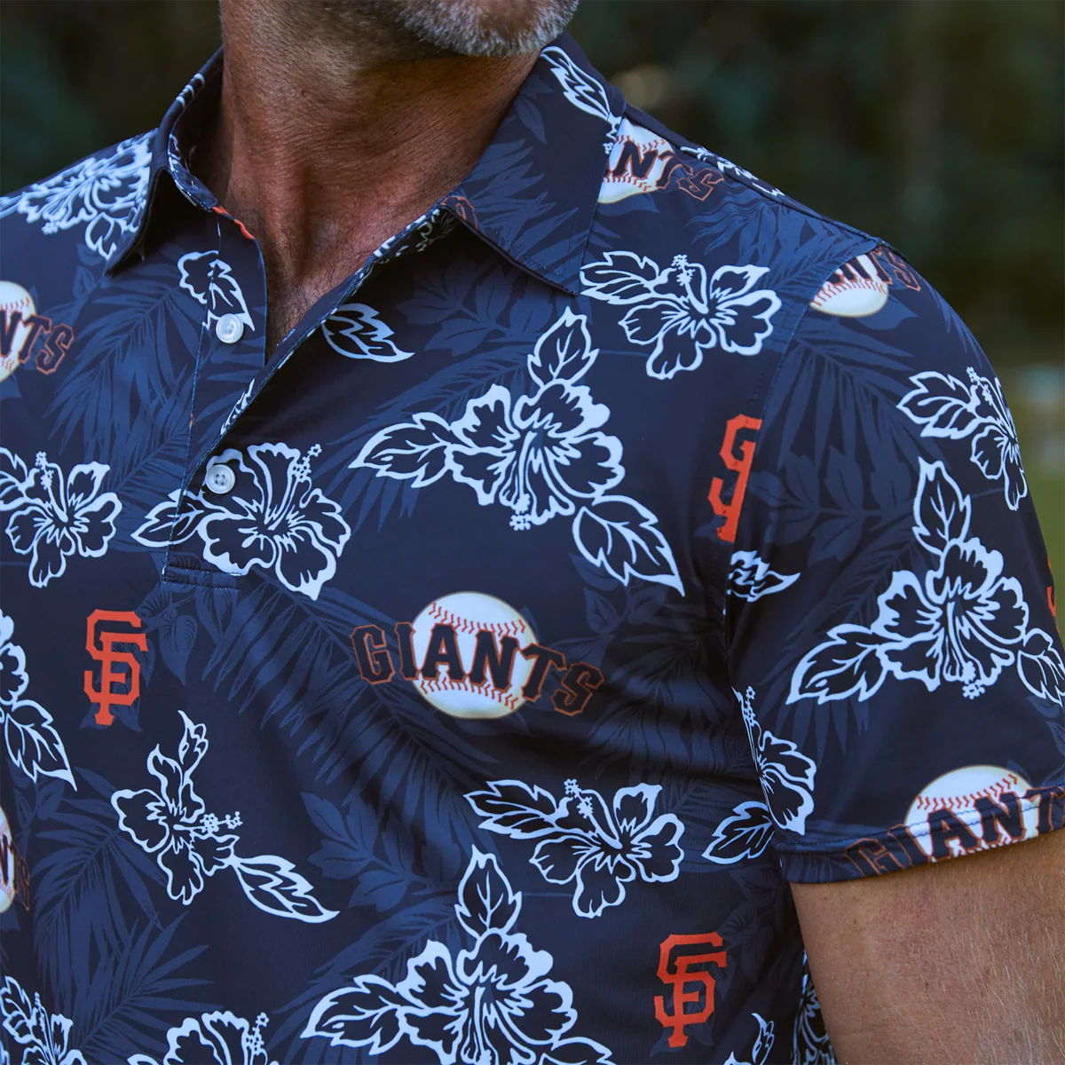 Men's Giants Pua Performance Polo - Image 3