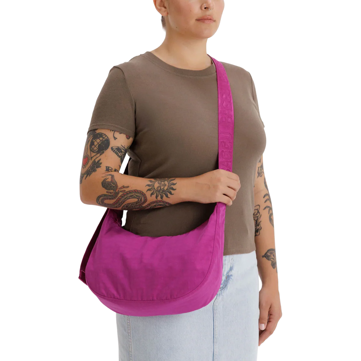 Medium Nylon Crescent Bag - Image 5