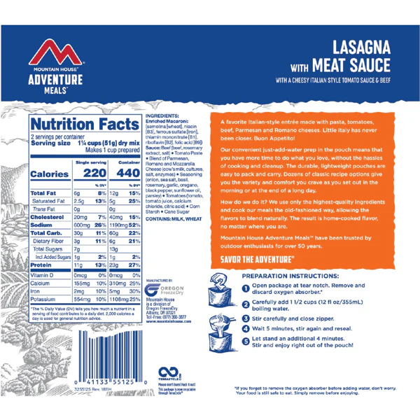 Lasagna w/ Meat Sauce (2 Servings) - Image 2