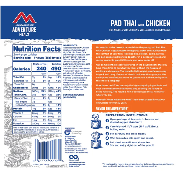 Pad Thai w/ Chicken (2 Servings) - Image 2
