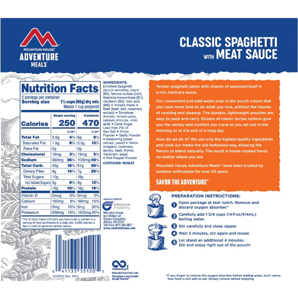 Spaghetti w/ Meat Sauce (2 Servings) - Image 2