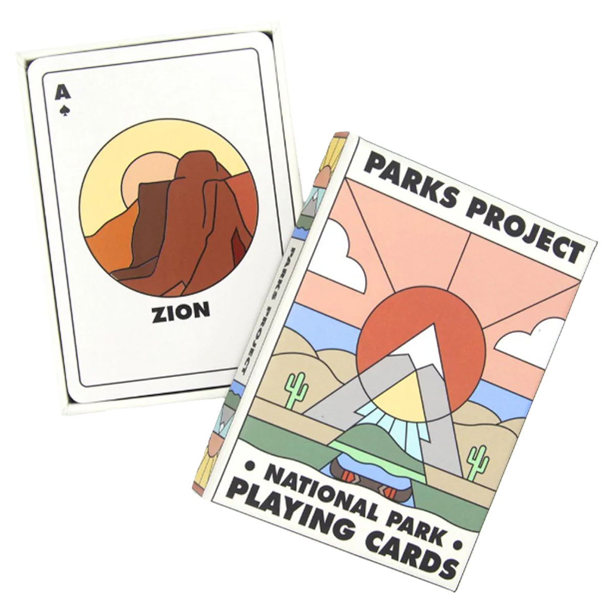 Minimalist National Park Playing Cards