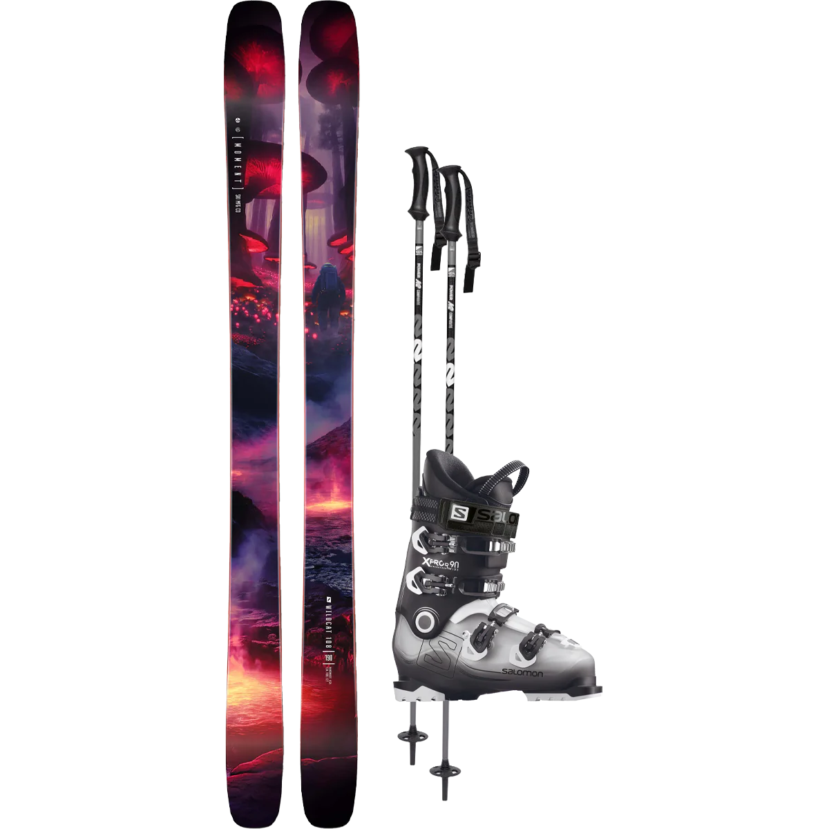 Moment Wildcat 108 Demo Ski Package