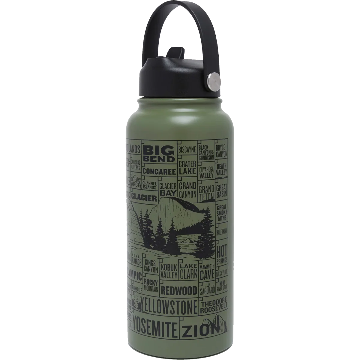 National Parks of the USA Checklist 32 oz Insulated Water Bottle - Image 3