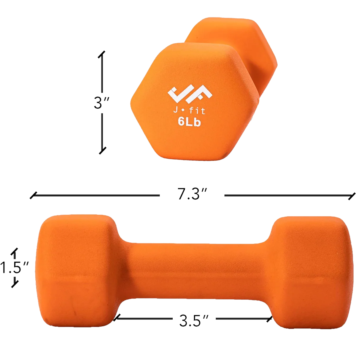 Neoprene Dumbbell 6 lb - Image 3