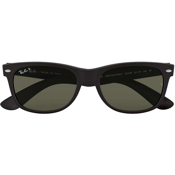 New Wayfarer - Rubber Black/Polarized Green - Image 2