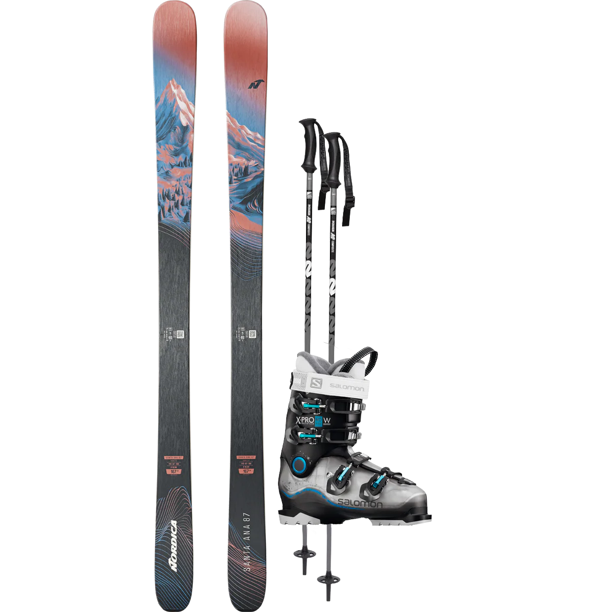 Nordica Women's Santa Ana 87 Demo Ski Package