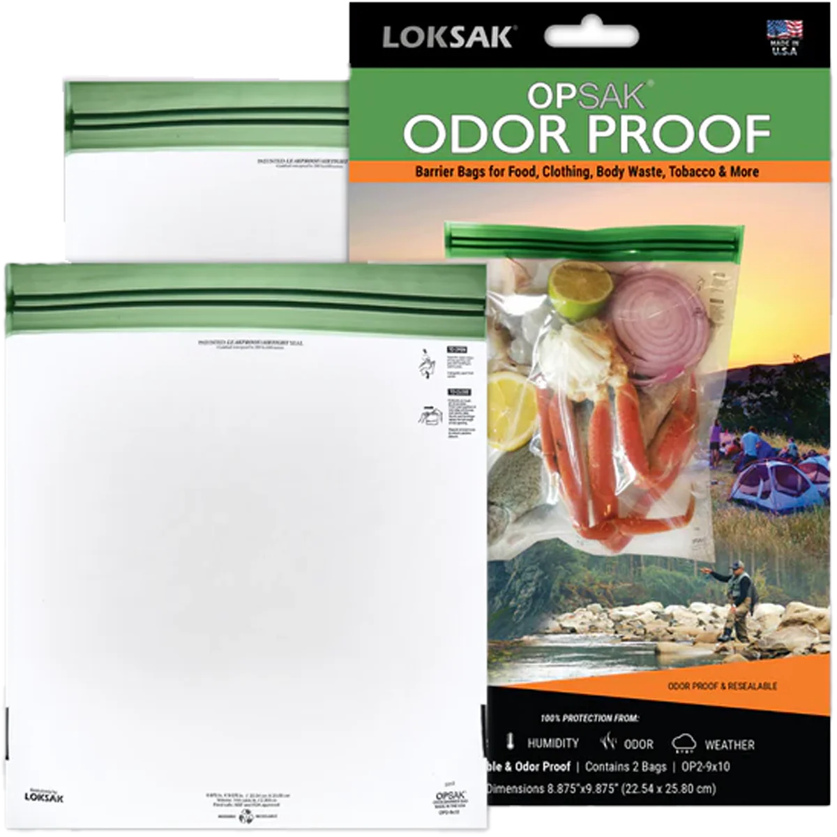 Opsak Barrier Bag 9" x 10" (2 Pack)