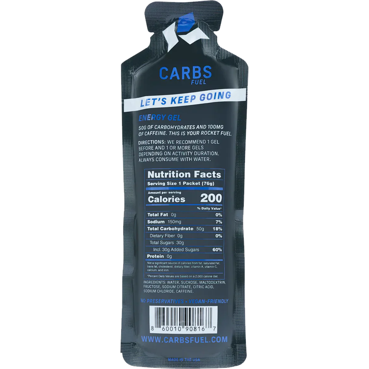 Caffeinated Original 50g Energy Gel - Image 5