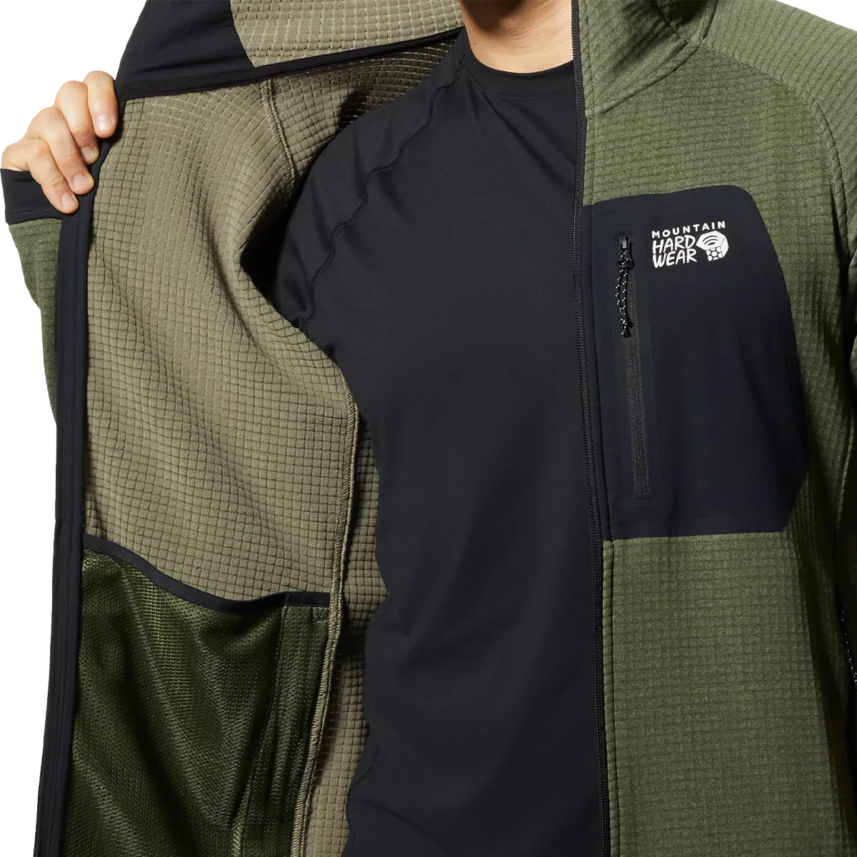 Men's Polartec Power Grid Full Zip Hoody - Image 6