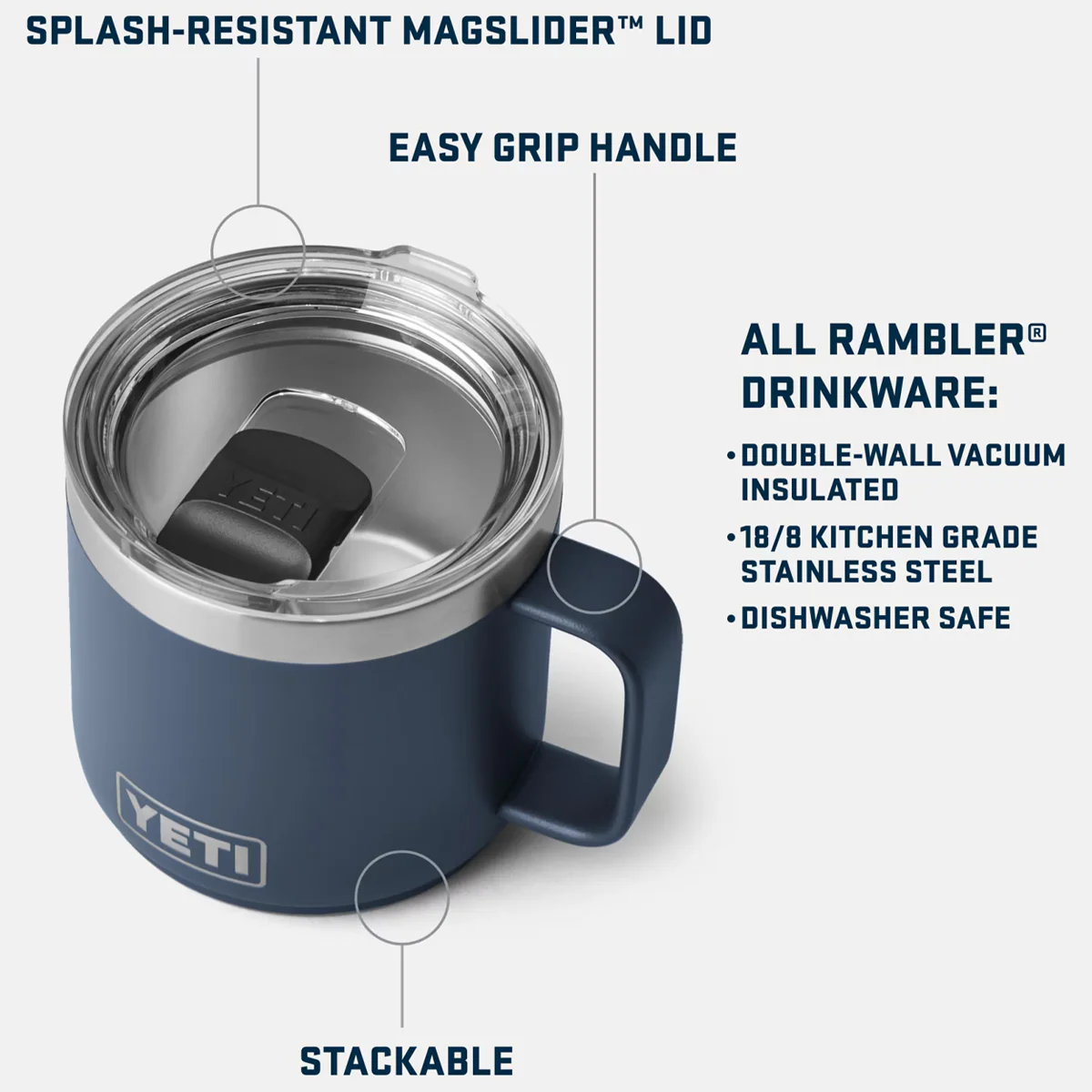 Rambler 14 oz Stackable Mug w/ MagSlider Lid - Image 19