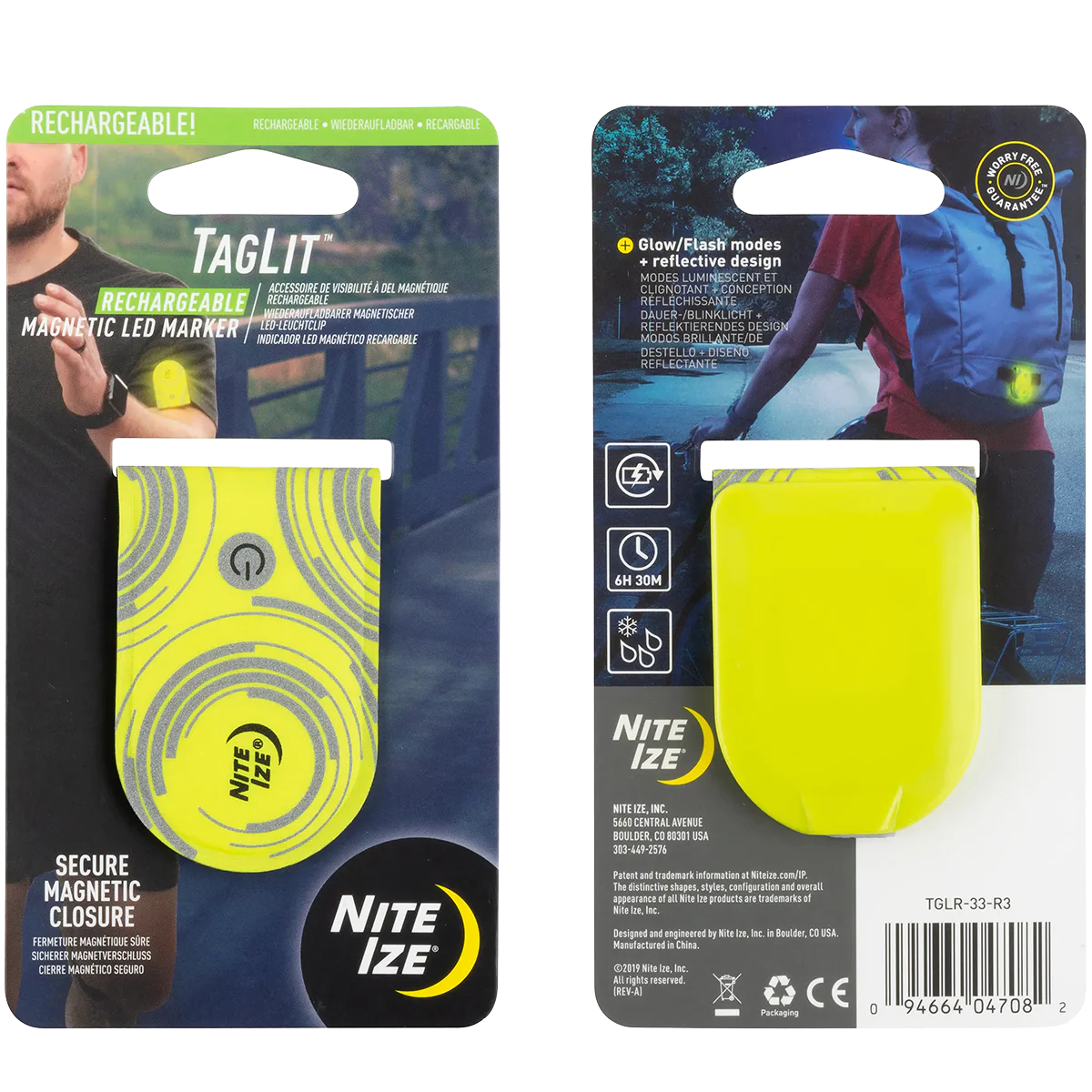 Rechargeable Magnetic LED Marker Yellow